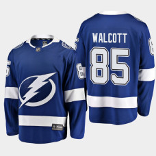 Men's Tampa Bay Lightning Daniel Walcott #85 Home 2021 Blue Jersey