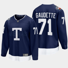 Adam Gaudette Toronto Maple Leafs 2022 Heritage Classic Breakaway Player Navy Jersey