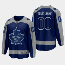 Men's Toronto Maple Leafs Custom #00 Special Edition 2021 Blue Jersey