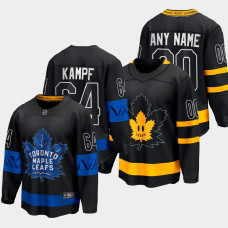 Men Toronto Maple Leafs David Kampf #64 Alternate 2022 Drew house Black Jersey