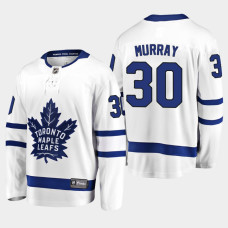 Men Toronto Maple Leafs Matt Murray #30 Away 2022 Breakaway Player White Jersey