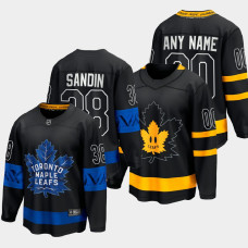 Men Toronto Maple Leafs Rasmus Sandin #38 Alternate 2022 Drew house Black Jersey