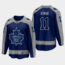 Men's Toronto Maple Leafs Zach Hyman #11 Special Edition 2021 Blue Jersey