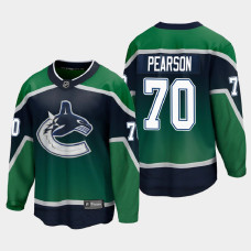 Men's Vancouver Canucks Tanner Pearson #70 Special Edition 2021 Green Jersey