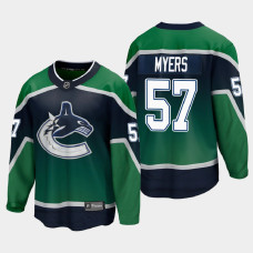 Men's Vancouver Canucks Tyler Myers #57 Special Edition 2021 Green Jersey