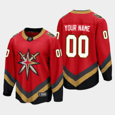 Men's Vegas Golden Knights Custom #00 Special Edition Red Jersey With 2023 Stanley Cup Patch