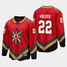 Men's Vegas Golden Knights Nick Holden #22 Special Edition Red Jersey With 2023 Stanley Cup Patch