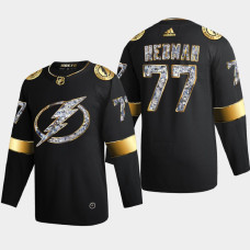 Victor Hedman Tampa Bay Lightning 2022 Stanley Cup Playoffs Black Diamond Edition Jersey Authentic