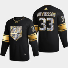 Viktor Arvidsson Los Angeles Kings 2022 Stanley Cup Playoffs Black Diamond Edition Jersey Authentic