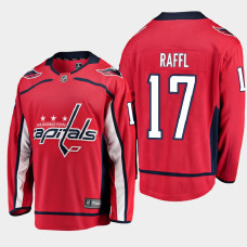 Men's Washington Capitals Michael Raffl #17 Home 2021 Red Jersey