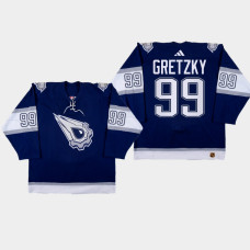 Wayne Gretzky Edmonton Oilers 2022-23 Reverse Retro 2.0 Replica Navy Jersey