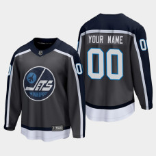 Men's Winnipeg Jets Custom #00 Special Edition 2021 Gray Jersey