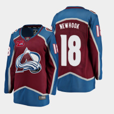 Women Colorado Avalanche Alex Newhook #18 2021 Home Burgundy Jersey