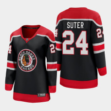 Women Chicago Blackhawks Pius Suter #24 2021 Special Edition Black Jersey