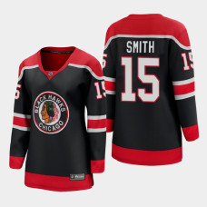 Women Chicago Blackhawks Zack Smith #15 2021 Special Edition Black Jersey