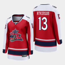 Women Columbus Blue Jackets Cam Atkinson #13 2021 Special Edition Red Jersey