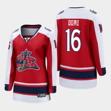 Women Columbus Blue Jackets Max Domi #16 2021 Special Edition Red Jersey