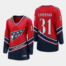 Women Washington Capitals Craig Anderson #31 2021 Special Edition Red Jersey