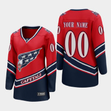 Women Washington Capitals Custom #00 2021 Special Edition Red Jersey