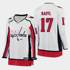 Women Washington Capitals Michael Raffl #17 2021 Away White Jersey