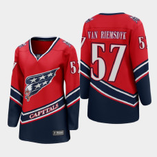 Women Washington Capitals Trevor van Riemsdyk #57 2021 Special Edition Red Jersey