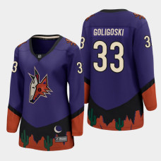 Women Arizona Coyotes Alex Goligoski #33 2021 Special Edition Purple Jersey