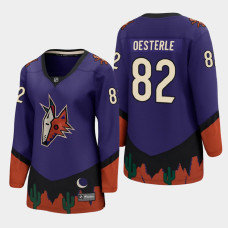 Women Arizona Coyotes Jordan Oesterle #82 2021 Special Edition Purple Jersey