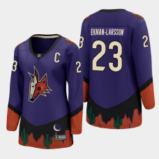 Women Arizona Coyotes Oliver Ekman-Larsson #23 2021 Special Edition Purple Jersey