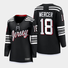 New Jersey Devils Dawson Mercer #18 Black Alternate Premier 2022 Jersey Women