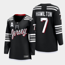 New Jersey Devils Dougie Hamilton #7 Black Alternate Premier 2022 Jersey Women