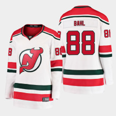 Women New Jersey Devils Kevin Bahl #88 2021 Alternate White Jersey