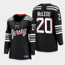 New Jersey Devils Michael McLeod #20 Black Alternate Premier 2022 Jersey Women