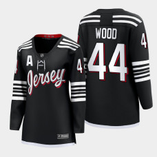 New Jersey Devils Miles Wood #44 Black Alternate Premier 2022 Jersey Women