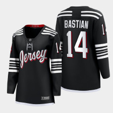 New Jersey Devils Nathan Bastian #14 Black Alternate Premier 2022 Jersey Women