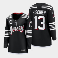 New Jersey Devils Nico Hischier #13 Black Alternate Premier 2022 Jersey Women