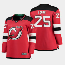 Women New Jersey Devils Nolan Foote #25 2021 Home Red Jersey