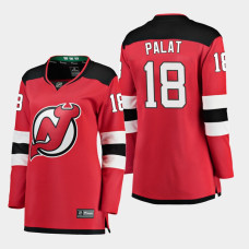 Women New Jersey Devils Ondrej Palat 2022 Home Breakaway Player Jersey - Red