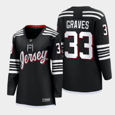 New Jersey Devils Ryan Graves #33 Black Alternate Premier 2022 Jersey Women