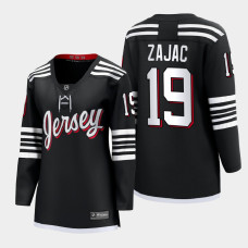 New Jersey Devils Travis Zajac #19 Black Alternate Premier 2022 Jersey Women