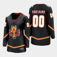 Women Calgary Flames Custom #00 2021 Special Edition Black Jersey