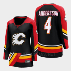 Calgary Flames Rasmus Andersson #4 Black Special Edition 2.0 Breakaway Player 2022 Jersey Women