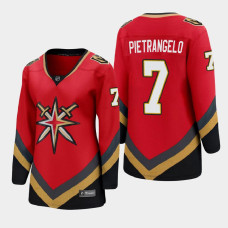 Women Vegas Golden Knights Alex Pietrangelo #7 Special Edition Red Jersey With 2023 Stanley Cup Patch