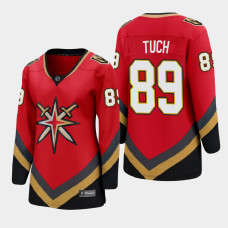 Women Vegas Golden Knights Alex Tuch #89 Special Edition Red Jersey With 2023 Stanley Cup Patch