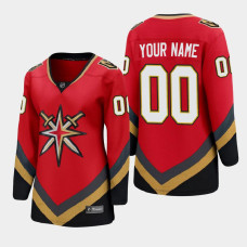 Women Vegas Golden Knights Custom #00 2021 Special Edition Red Jersey