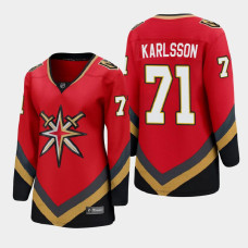 Women Vegas Golden Knights William Karlsson #71 Special Edition Red Jersey With 2023 Stanley Cup Patch