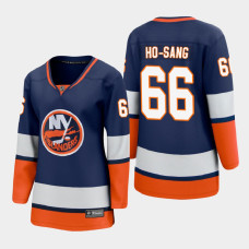 Women New York Islanders Josh Ho-Sang #66 2021 Reverse Retro Blue Jersey