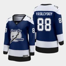 Women Tampa Bay Lightning Andrei Vasilevskiy #88 2021 Special Edition Blue Jersey