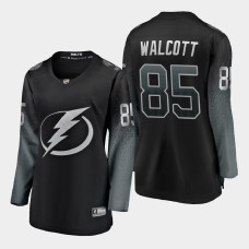 Women Tampa Bay Lightning Daniel Walcott #85 2021 Alternate Black Jersey