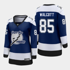 Women Tampa Bay Lightning Daniel Walcott #85 2021 Reverse Retro Blue Jersey