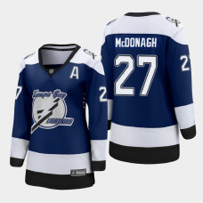 Women Tampa Bay Lightning Ryan McDonagh #27 2021 Special Edition Blue Jersey